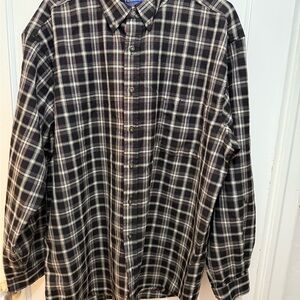 Sir Pendleton Burnside 100% Pure Virgin Worsted Wool Plaid Shirt